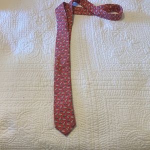 Vineyard Vines Pink Pendant Skinny Necktie.